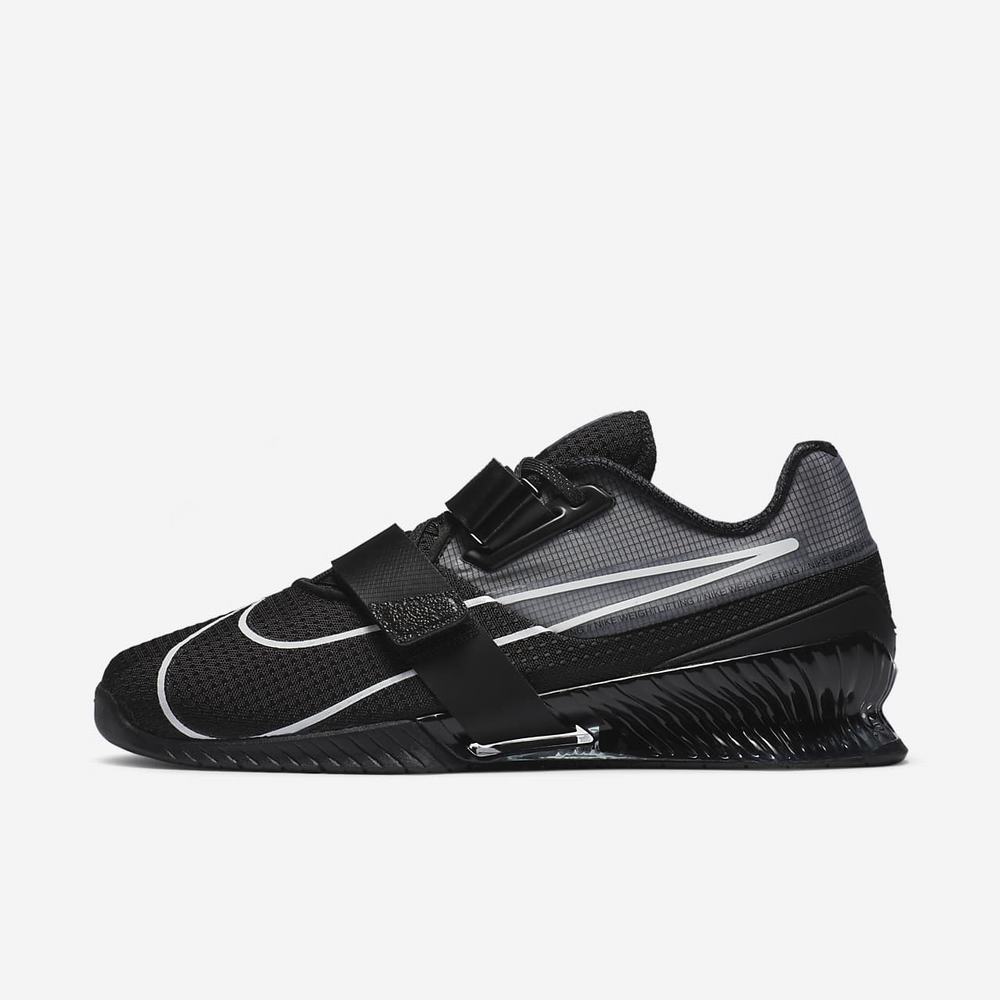 Chaussure Haltérophilie Nike Romaleos 4 Noir 8653-207 Black/Black/White Femme | EFS-33391910